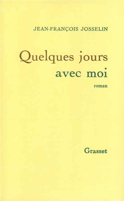 Front cover_QUELQUES JOURS AVEC MOI