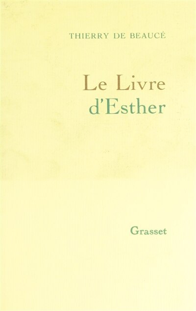 Couverture_Le Livre d'Esther
