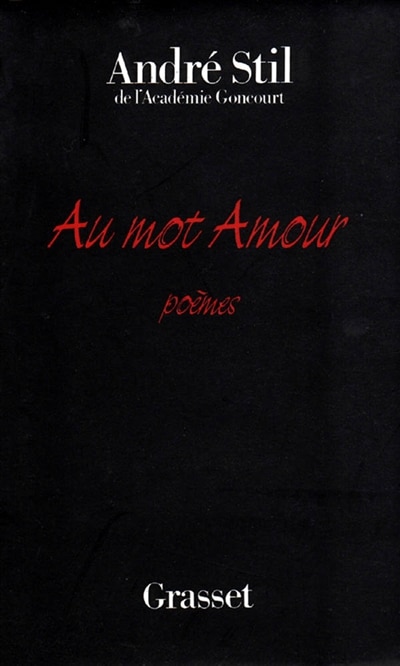 Front cover_Au mot amour