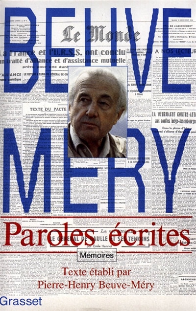 Front cover_Paroles écrites