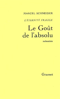Front cover_Le Go&ucirc;t de l'absolu
