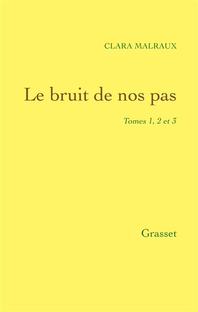 Front cover_Le Bruit de nos pas ; Nos vingt ans ; Les Combats et les jeux
