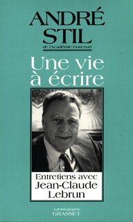 Front cover_Une vie à écrire