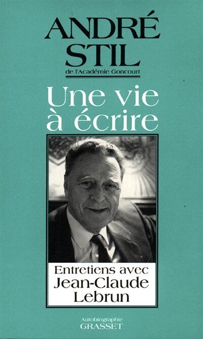 Front cover_Une vie à écrire