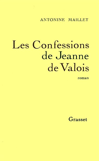 Couverture_Les confessions de Jeanne de Valois