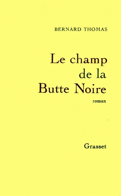 Front cover_Le Champ de la Butte Noire