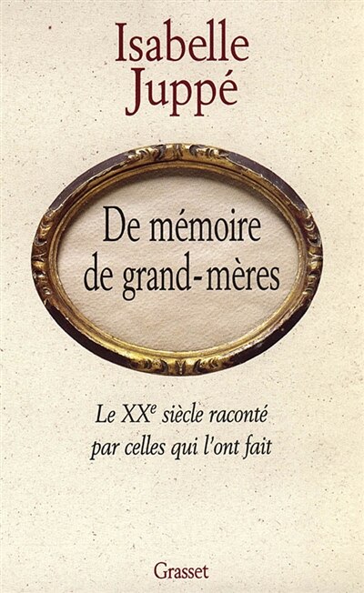 Front cover_De mémoire de grand-mères
