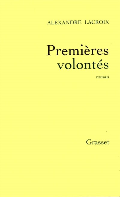 Front cover_Premières volontés
