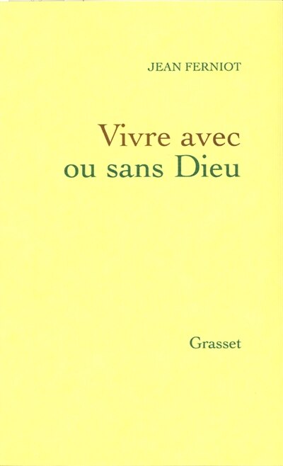 Front cover_Vivre avec ou sans Dieu