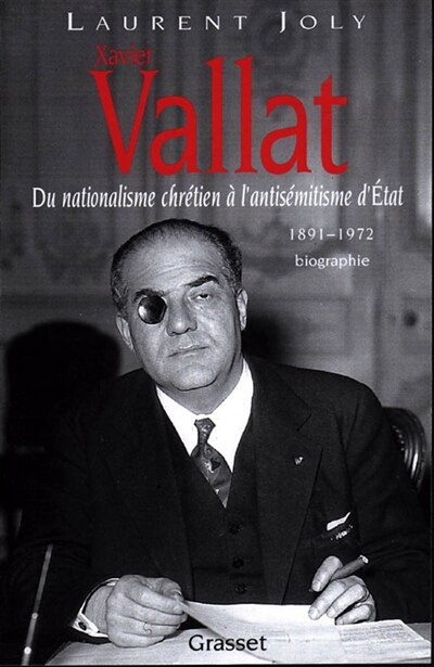 Couverture_Xavier Vallat, 1891-1972