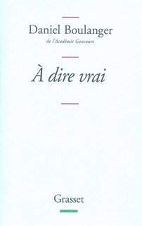 Front cover_A dire vrai