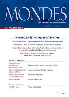 Couverture_Mondes, n°3. Nouvelles dynamiques africaines