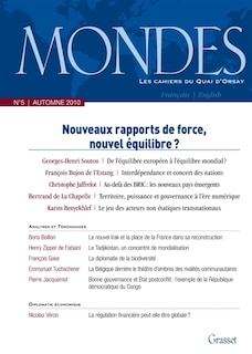 Couverture_Mondes, n°5. Nouveaux rapports de force, nouvel équilibre ?