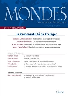 Front cover_Mondes, n°10. La responsabilité de protéger