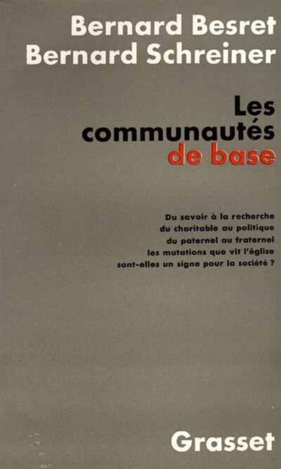 Couverture_Les communaut&eacute;s de base