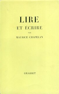 Front cover_Lire et écrire