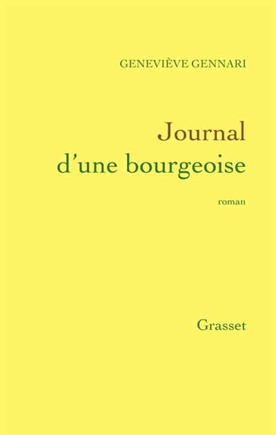 Front cover_Journal d'une bourgeoise