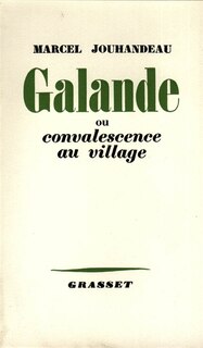 Front cover_Galande ou Convalescence au village