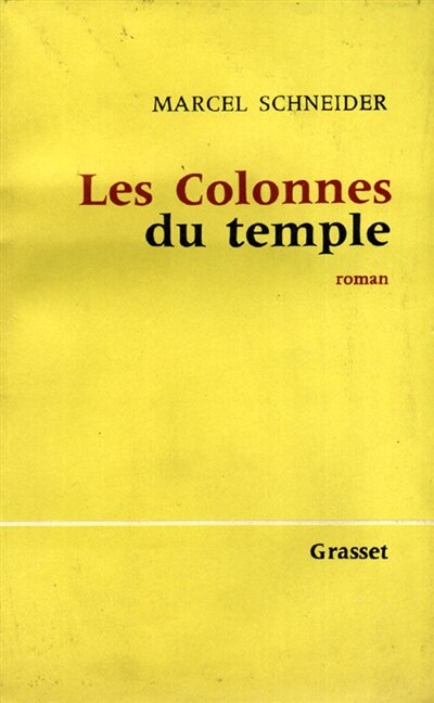 Front cover_Les colonnes du temple