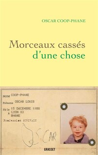 Couverture_Morceaux cass&eacute;s d'une chose