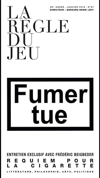 Front cover_Règle du jeu (La), n°67. Fumer tue : requiem pour la cigarette