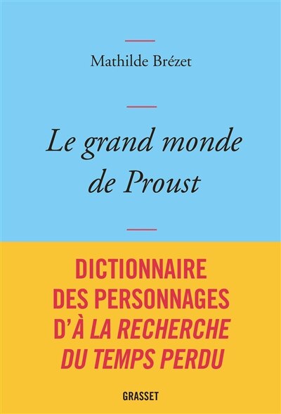Front cover_Le grand monde de Proust