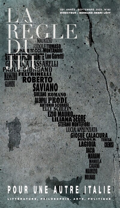 Front cover_Règle du jeu (La), n°80. Pour une autre Italie