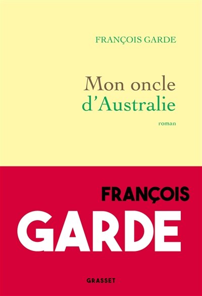 Front cover_Mon oncle d'Australie