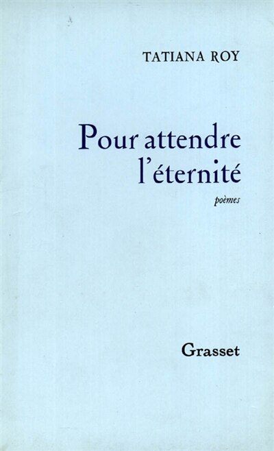 Front cover_Pour attendre l'éternité