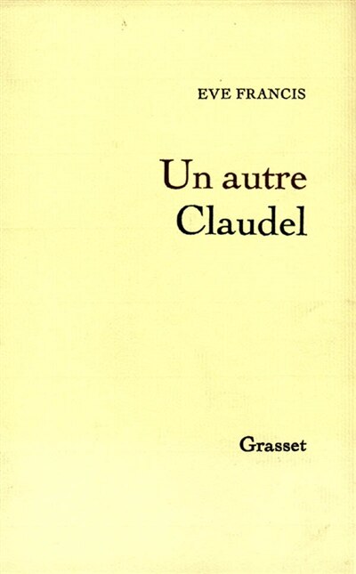 Front cover_Un autre Claudel