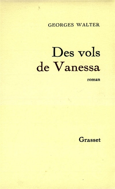 Front cover_Des vols de Vanessa