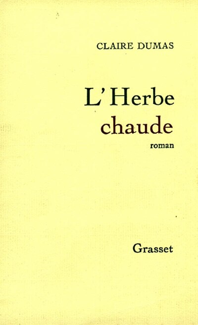 Front cover_L' herbe chaude