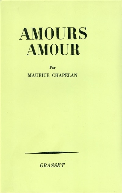 Front cover_Amours, amour