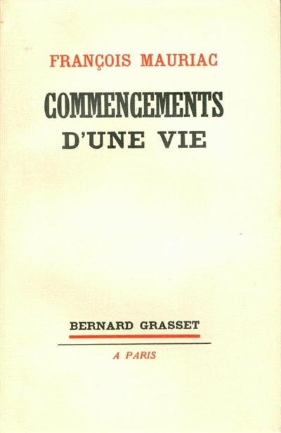 Front cover_Commencements d'une vie