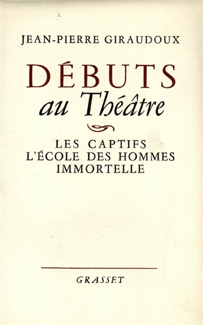 Couverture_Débuts au théâtre