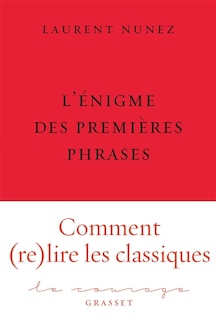 Front cover_L' énigme des premières phrases