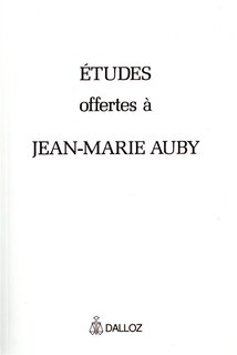 Couverture_Mélanges offerts à Jean-Marie Auby