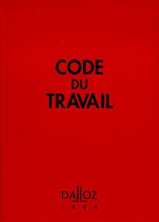 Front cover_Code du travail 1999