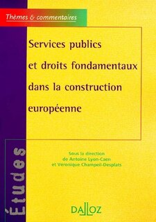 Front cover_Services publics et droits fondamentaux dans la construction européenne