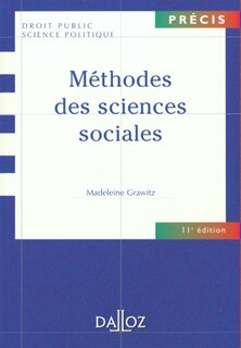 Couverture_Méthodes des sciences sociales