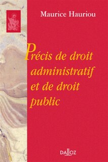 Front cover_Précis de droit administratif et de droit public