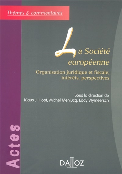 Front cover_La société européenne
