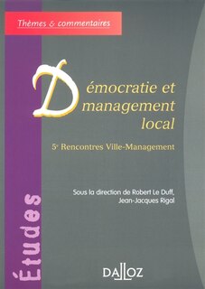 Front cover_Démocratie et management local