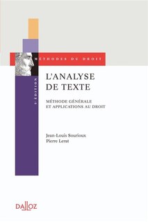 Front cover_L' analyse de texte