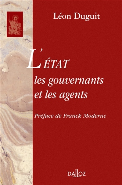 Front cover_L'Etat, les gouvernants et les agents