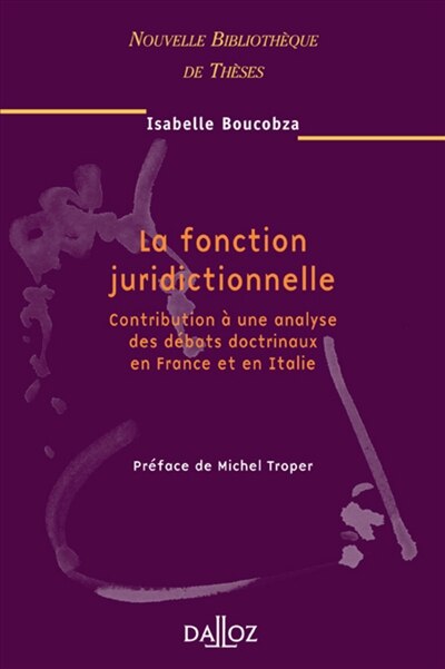 Front cover_La fonction juridictionnelle