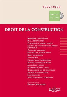 Front cover_Droit de la construction 2007