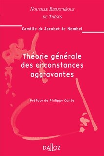 Front cover_Théorie générale des circonstances aggravantes