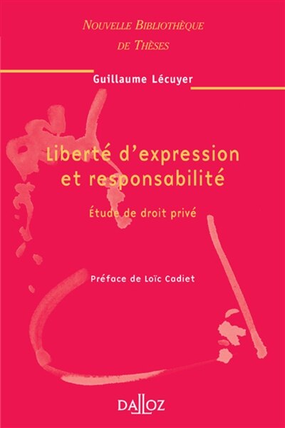 Front cover_Liberté d'expression et responsabilité