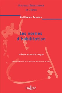 Front cover_Les normes d'habilitation